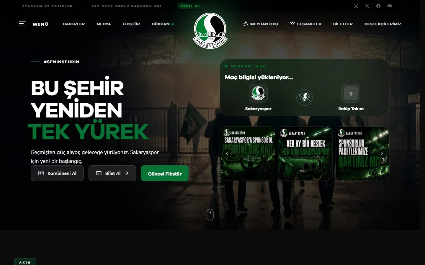 Sakaryaspor resmî kulüp web sitesi