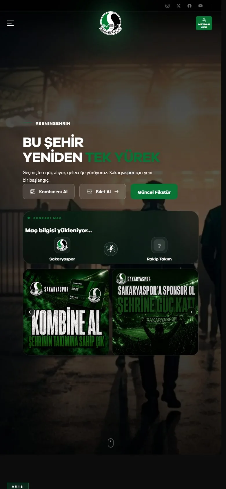 Sakaryaspor resmî kulüp web sitesi