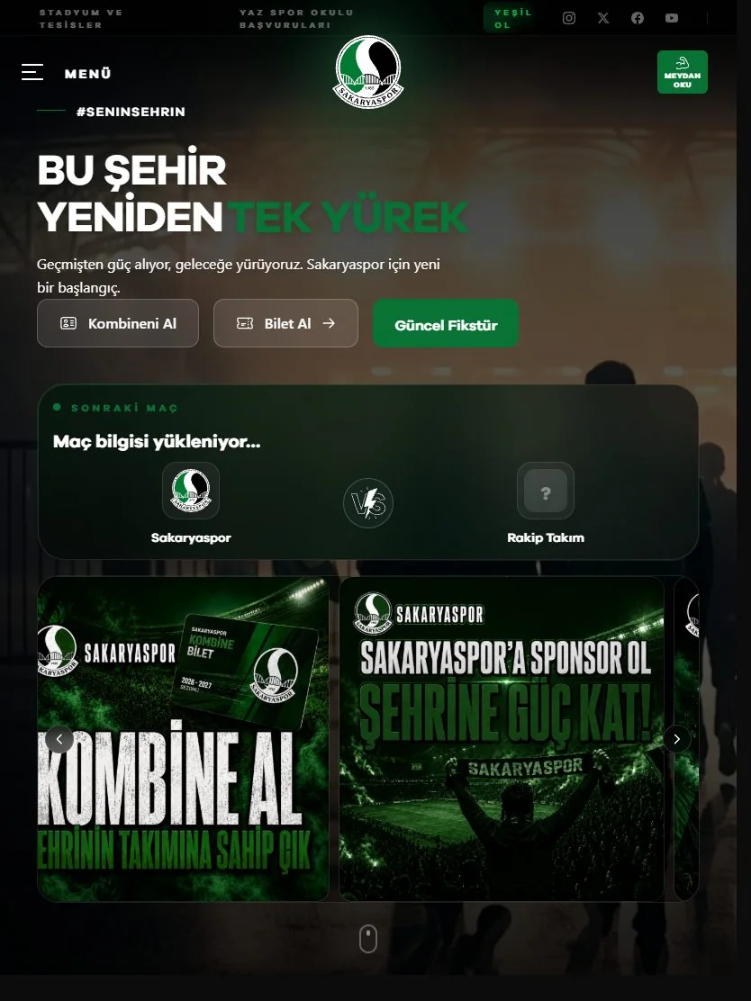 Sakaryaspor resmî kulüp web sitesi